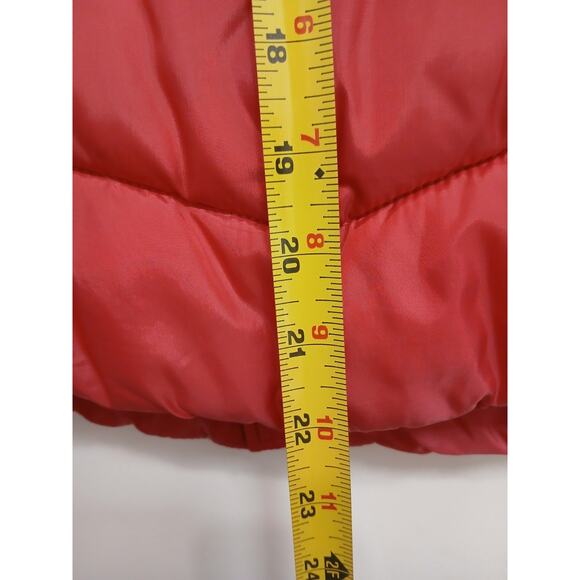 SO Puffer Vest Jrs Sz 18 Bright Pink Quilted Gorpcore Layer Sporty Barbiecore - Picture 8 of 11